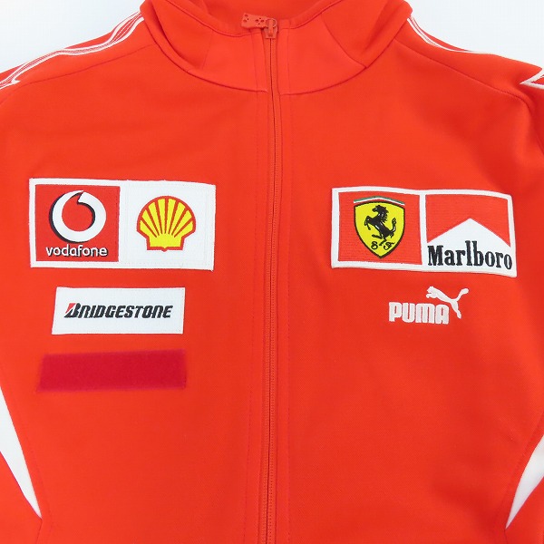 実際に弊社で買取させて頂いたPUMA/プーマ FERARRI/フェラーリー Marlboro トラックジャケット /Lの画像 6枚目