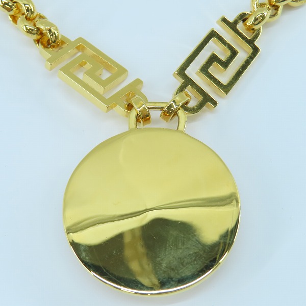 実際に弊社で買取させて頂いたVersace/ヴェルサーチ クリスタル ラ メドゥーサ グレカ ネックレス DG1E009-DJMXの画像 2枚目