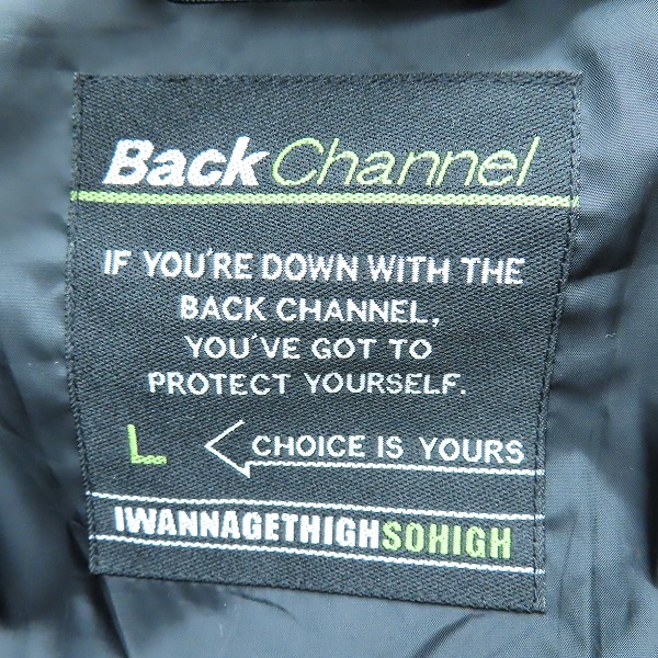 実際に弊社で買取させて頂いたBackChannel/バックチャンネル フーデッド コーチジャケット Lの画像 2枚目