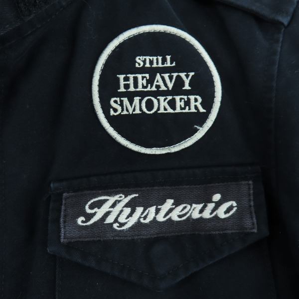 実際に弊社で買取させて頂いたHYSTERIC GLAMOUR/ヒステリックグラマー M-65 フィールドジャケット SMOKIN KILLS 4AB-1261/Sの画像 6枚目