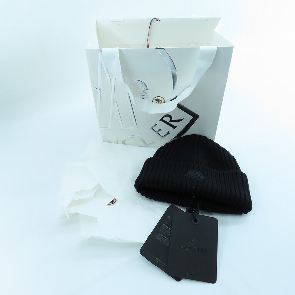 実際に弊社で買取させて頂いた【未使用】MONCLER/モンクレール ロゴ ビーニー ニットキャップ J20913B00030A9538の画像 9枚目