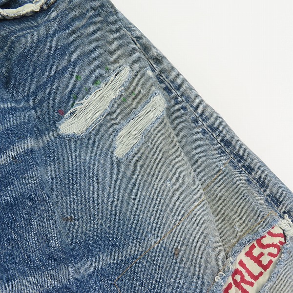 実際に弊社で買取させて頂いたvisvim/ビズビム 20AW 渋谷PARCO限定 JOURNEYMAN PANTS TACKED CRASH PEERLESS デニムパンツ 0120305005004 1の画像 6枚目