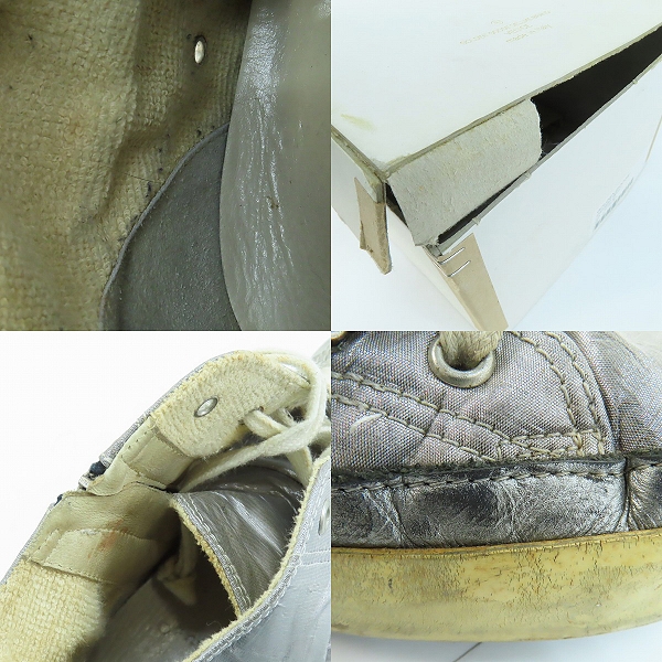 実際に弊社で買取させて頂いた【観賞用】GOLDEN GOOSE/ゴールデングース サイドジップスニーカー シルバー/42の画像 7枚目