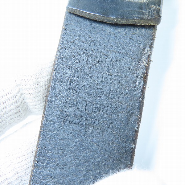 実際に弊社で買取させて頂いたBARK TANNAGE/バークタンネイジ レザーベルトの画像 4枚目