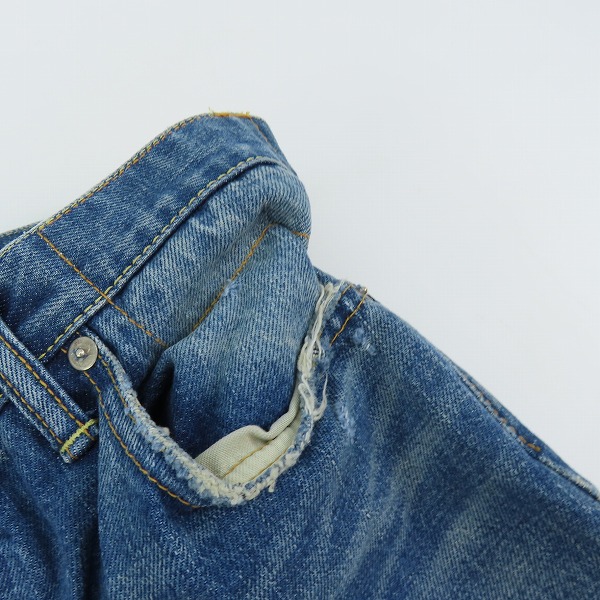 実際に弊社で買取させて頂いたvisvim/ビズビム SOCIAL SCULPTURE 10 DAMAGED-14/10D14 リペア加工 W34 L28の画像 6枚目