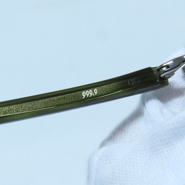 実際に弊社で買取させて頂いた999.9/フォーナインズ ALL STANDARD 度入り眼鏡/メガネフレーム サングラス NP-14の画像 6枚目