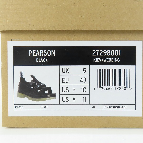 実際に弊社で買取させて頂いたDr.Martens/ドクターマーチン PEARSON/ペアソン サンダル/9の画像 8枚目