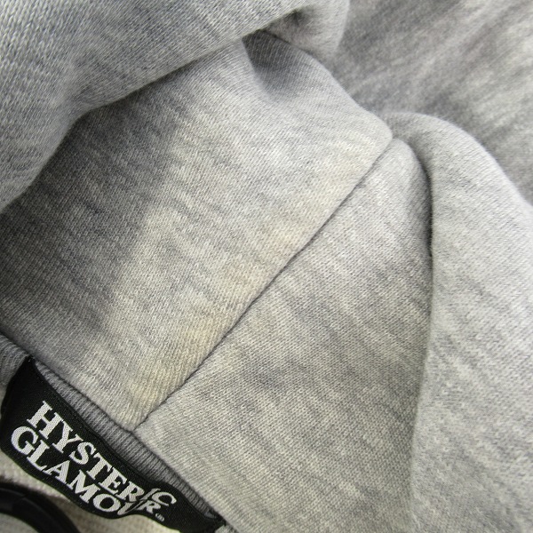 実際に弊社で買取させて頂いたHYSTERIC GLAMOUR/ヒステリックグラマー 14SS CLASSIC PUB ガール プリント パーカー グレー 0241CF01/Lの画像 7枚目