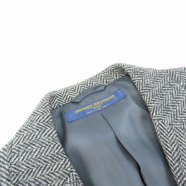 実際に弊社で買取させて頂いたBROOKS BROTHERS/ブルックスブラザーズ 346 2B テーラード ジャケット/94 A6の画像 5枚目