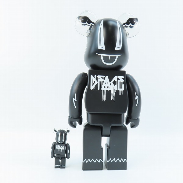 実際に弊社で買取させて頂いたMEDICOM TOY/メディコムトイ BE@RBRICK/ベアブリック  XLARGE×DFACE 100％&400％の画像 3枚目