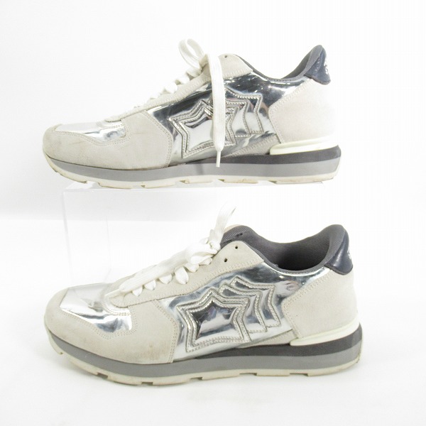実際に弊社で買取させて頂いたATLANTIC STARS/アトランティックスターズ スニーカー グレー×シルバー/43の画像 3枚目
