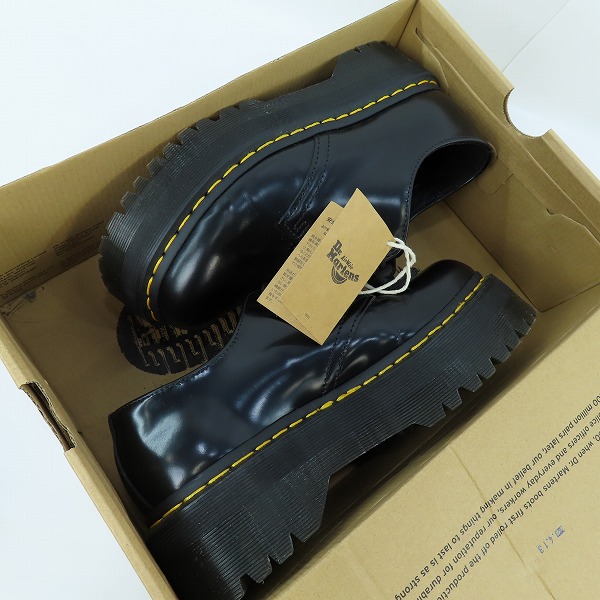 実際に弊社で買取させて頂いたDr.Martens/ドクターマーチン 3ホールシューズ/1461 QUAD PLATFORM LEATHER SHOES 25567001/UK5の画像 8枚目