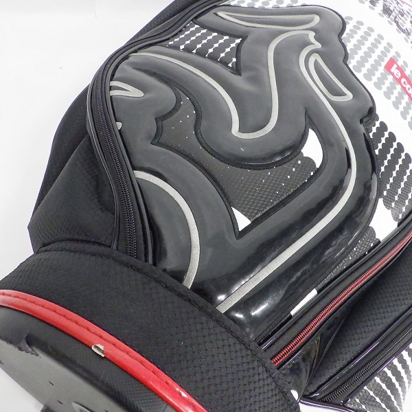 実際に弊社で買取させて頂いたle coq sportif/ルコックスポルティフ ゴルフ QQBPJJ06 9型 6分割キャディバッグ ホワイトｘブラックの画像 7枚目