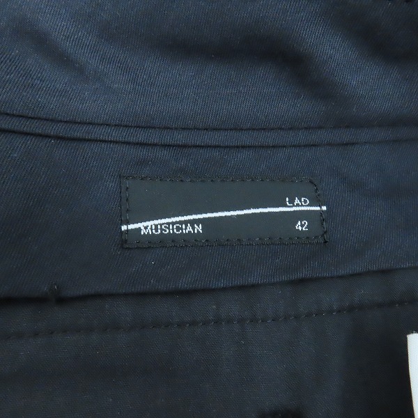 実際に弊社で買取させて頂いたLAD MUSICIAN/ラッドミュージシャン ウール スラックス/パンツ42の画像 3枚目