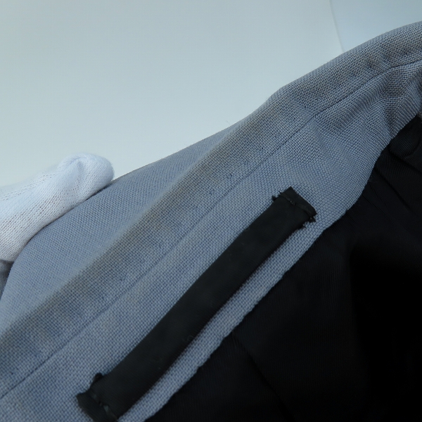 実際に弊社で買取させて頂いたWACKO MARIA/ワコマリア DORMEUIL/ドーメル テーラード ジャケット/パンツ セットアップ ライトパープル L/XLの画像 5枚目