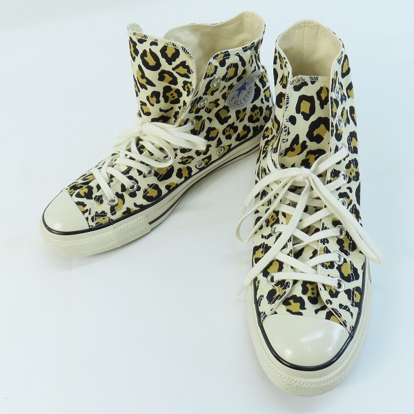 実際に弊社で買取させて頂いたCONVERSE/コンバース ALL STAR US LEOPARD HI/オールスター ユーエス レオパード ハイカットスニーカー1SD555/27