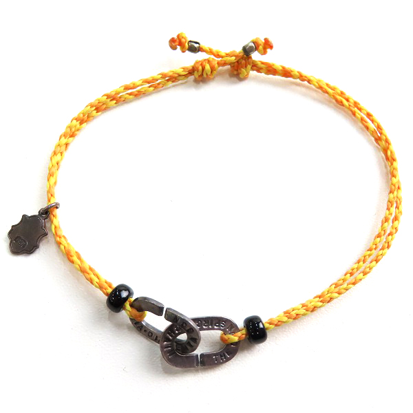 実際に弊社で買取させて頂いたAMP JAPAN/アンプジャパン チェーンモチーフ ブレスレット イエローの画像 1枚目