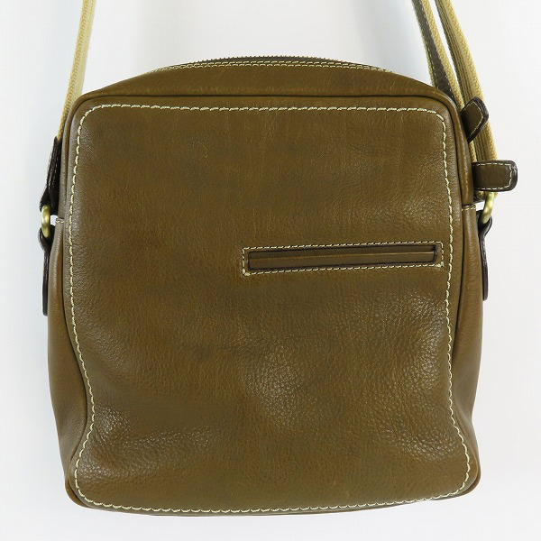 実際に弊社で買取させて頂いた土屋鞄製造所/ツチヤカバン Tone OILNUME/トーンオイルヌメ ジップトップショルダーバッグ ダークグリーンの画像 1枚目