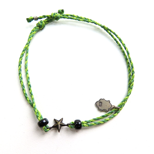 実際に弊社で買取させて頂いた(1)AMP JAPAN/アンプジャパン スター ブレスレット グリーンの画像 2枚目