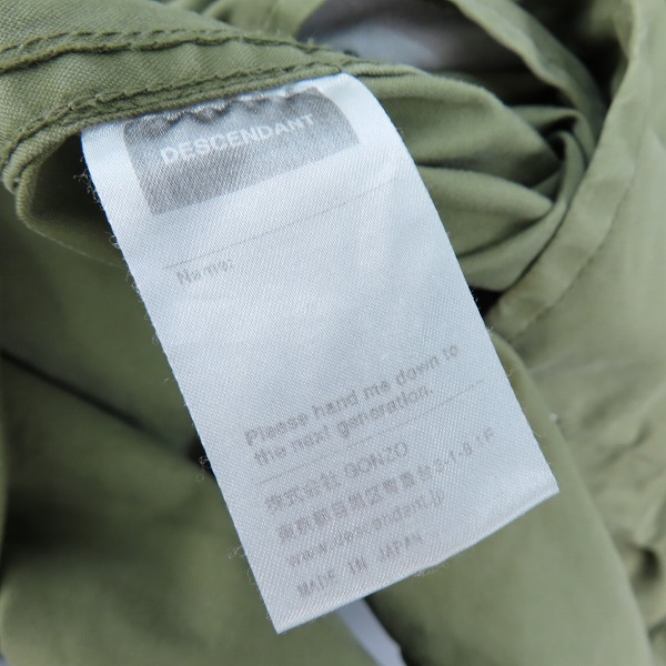 実際に弊社で買取させて頂いたDESCENDANT/ディセンダント D-51M NYCO JACKET ミリタリー モッズコート/2の画像 4枚目