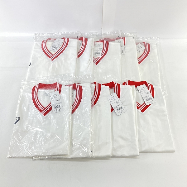 実際に弊社で買取させて頂いた【おまとめ/未使用】ASICS/アシックス ゲームシャツHS ホワイト