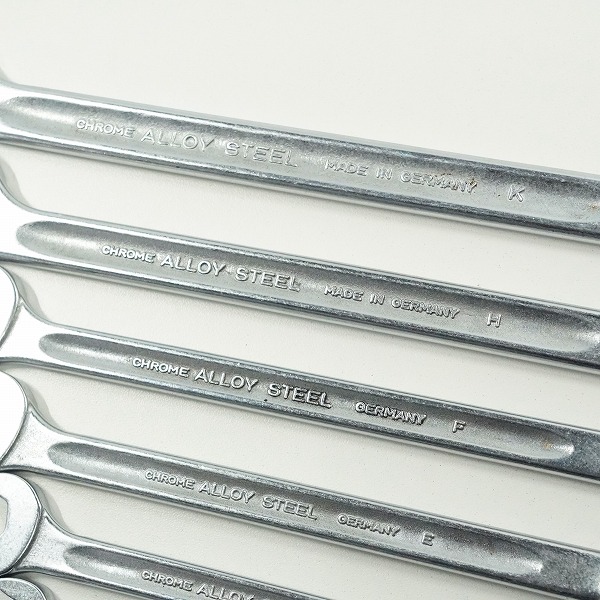 実際に弊社で買取させて頂いたSTAHLWILLE/スタビレー OPEN BOX 15 コンビネーションレンチ 8点セットの画像 2枚目