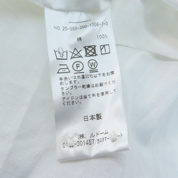 実際に弊社で買取させて頂いた【未使用】THOMAS MASON × EDIFICE/トーマスメイソン × エディフィス 無地 長袖 ボタンシャツ/Mの画像 4枚目