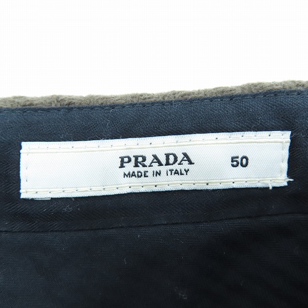 実際に弊社で買取させて頂いたPRADA/プラダ ウールロングパンツ UPA254/50の画像 3枚目