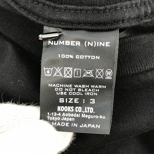 実際に弊社で買取させて頂いたNUMBER(N)INE×Disney/ナンバーナイン×ディズニー KOOKS ミッキープリント Tシャツ BH1NWD001 /3の画像 2枚目