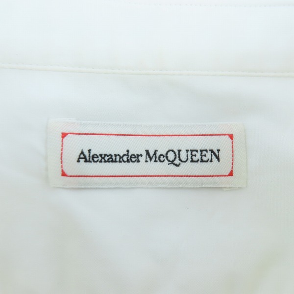 実際に弊社で買取させて頂いたALEXANDER MQUEEN/アレキサンダーマックイーン 刺繍デザイン ボタンシャツ /15++の画像 2枚目