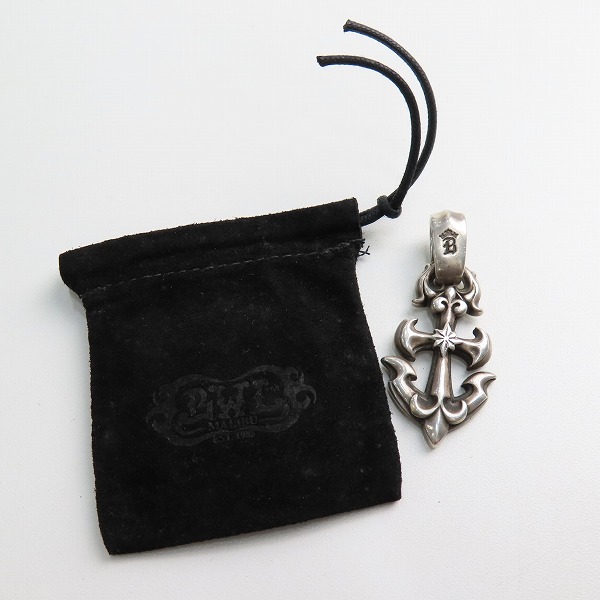実際に弊社で買取させて頂いたBill Wall Leather/ビルウォールレザー BWL Medium Anchor Pendant/ミディアムアンカーペンダントの画像 5枚目
