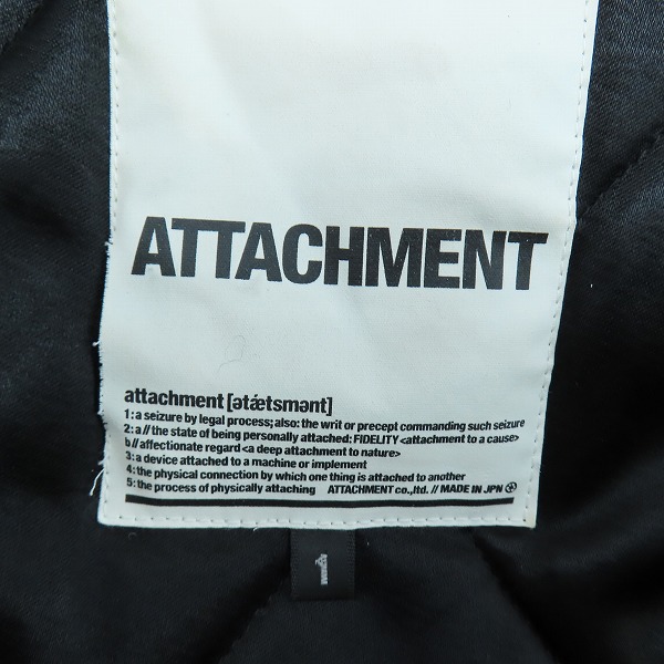 実際に弊社で買取させて頂いたATTACHMENT/アタッチメント ラクーンファー ジップアップジャケット 1の画像 3枚目