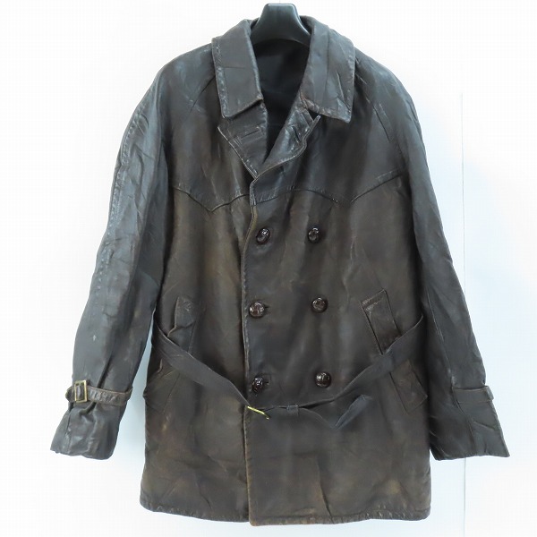 実際に弊社で買取させて頂いたEuro Vintage/ユーロヴィンテージ Napredak Tešanj社製 レザー ジャケット /50ベルト付