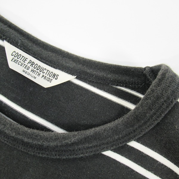 実際に弊社で買取させて頂いたCOOTIE/クーティー Supima Border Oversized S/S Tee/スーピマ ボーダー ビックシルエット ショート スリーブ Tシャツ/Mの画像 6枚目