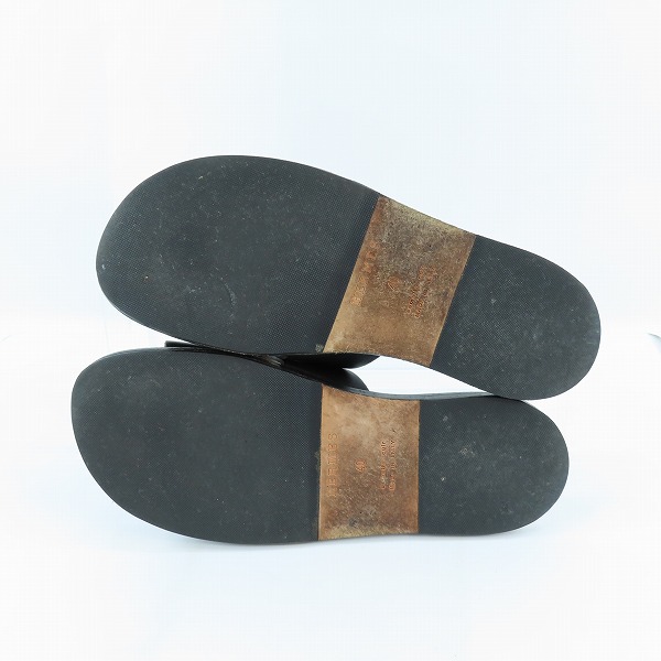 実際に弊社で買取させて頂いたHERMES/エルメス Izmir/イズミール レザー サンダル 41141ZH/40の画像 2枚目