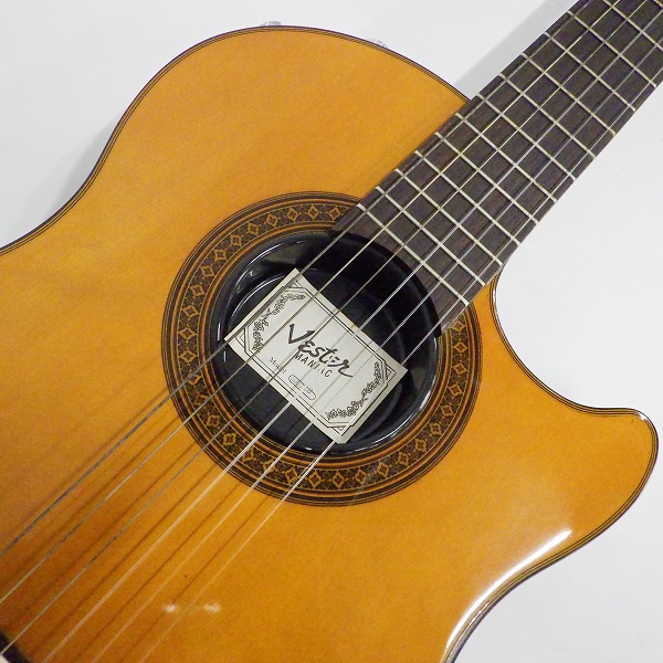 実際に弊社で買取させて頂いた★VESTER MANIAC/ベスタ―マニアック SAC-28 エレガットギター ソフトケース付の画像 5枚目