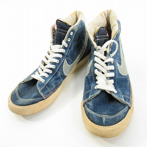 実際に弊社で買取させて頂いた【観賞用】NIKE/ナイキ ヴィンテージ/ビンテージ BLAZER MID/ブレザーミッド デニム地 スニーカー 10
