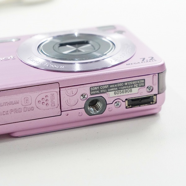 実際に弊社で買取させて頂いたSONY/ソニー Cyber-shot DSC-W120 コンパクトデジタルカメラ 簡易動作確認済みの画像 6枚目