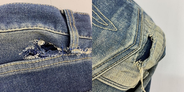 実際に弊社で買取させて頂いたglamb/グラム リペア加工 デニムパンツ/1の画像 9枚目