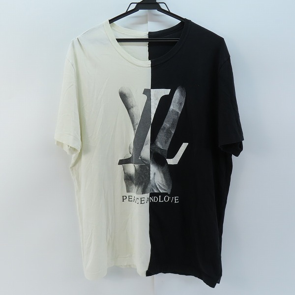 実際に弊社で買取させて頂いた【JPタグ】LOUIS VUITTON/ルイヴィトン 18AW Peace and Love Tee/ピースアンドラブTシャツ RM182 FMB HFY89W/L