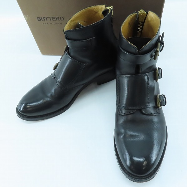 実際に弊社で買取させて頂いたBUTTERO/ブッテロ 3ベルト/モンクストラップ ブーツ/36