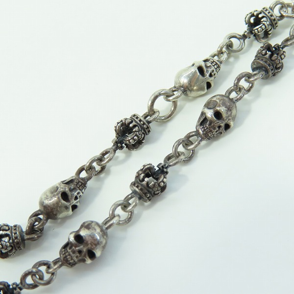 実際に弊社で買取させて頂いたJustin Davis/ジャスティンデイビス Skull Divine Chain/スカルディヴァインチェーン SNJ126/50㎝の画像 3枚目