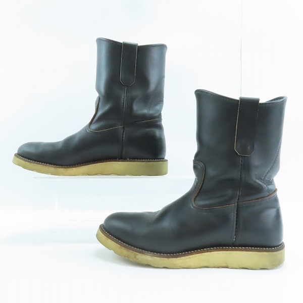 実際に弊社で買取させて頂いたRED WING/レッドウィング 羽タグ PECOS BOOTS/ペコスブーツ ブラック 8169 /7.5Eの画像 3枚目