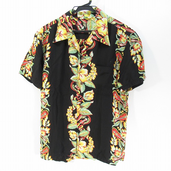 実際に弊社で買取させて頂いたTHE FLAT HEAD/ザフラットヘッド Palms Label アロハシャツ S