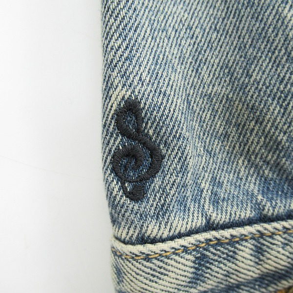 実際に弊社で買取させて頂いたSWAGGER/スワッガー ダメージ加工 デニムジャケット/Lの画像 3枚目