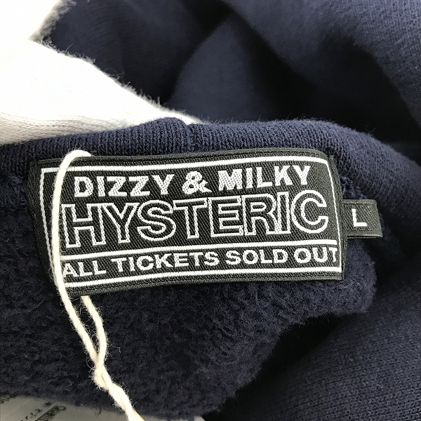 実際に弊社で買取させて頂いた【未使用】HYSTERIC GLAMOUR/ヒステリックグラマー SPLASH ガールプリント プルオーバー パーカー 02233CF07 /Lの画像 2枚目