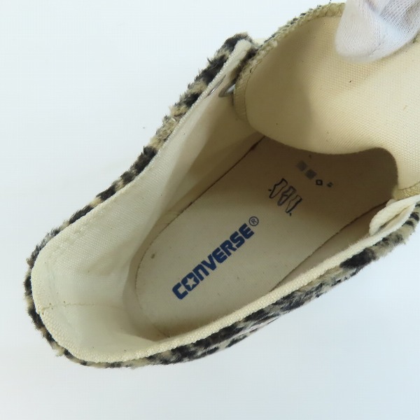 実際に弊社で買取させて頂いたCONVERSE/コンバース  ALL STAR LEOPARDFUR HI/オールスター レオパードファー ハイカット スニーカー1SD081/26.5の画像 4枚目