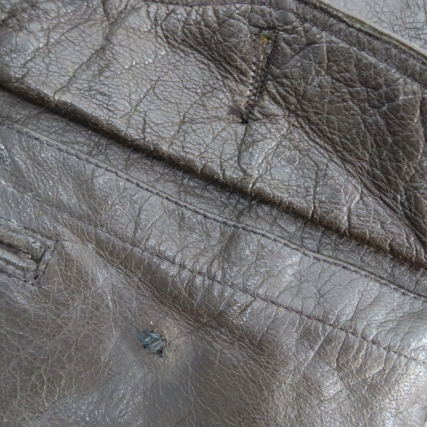 実際に弊社で買取させて頂いたA.PRITZKER & SONS社製 US NAVY 55J14 ヴィンテージ/ビンテージ G-1 フライトジャケットの画像 6枚目