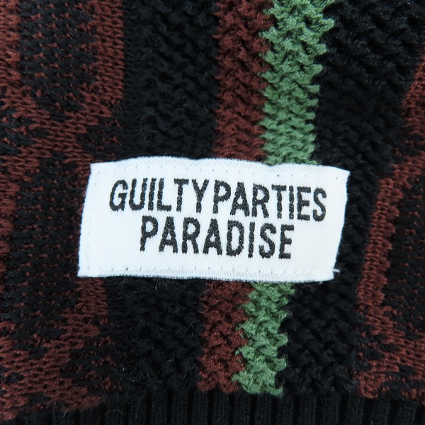 実際に弊社で買取させて頂いたWACKO MARIA/ワコマリア 24SS STRIPED JACQUARD KNIT/ストライプ ジャガード ニット/Lの画像 3枚目