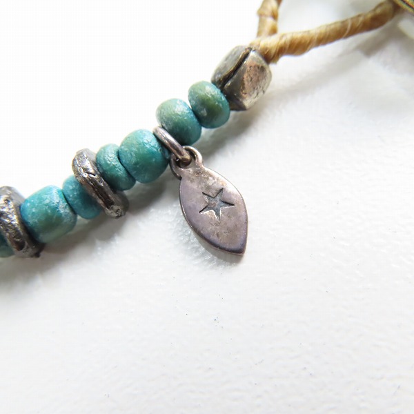 実際に弊社で買取させて頂いたAMP JAPAN/アンプジャパン Coconut Beads Bracelet/ココナッツ ビーズ ブレスレット ブルーの画像 5枚目